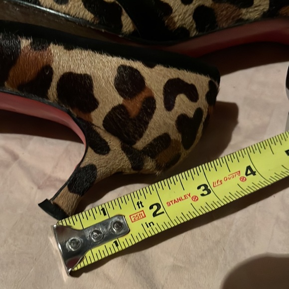 Christian Louboutin Leopard Print Animal Calf Hair Low Pumps 36.5